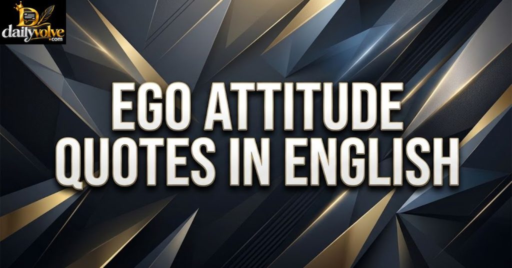 Ego Attitude Quotes in English