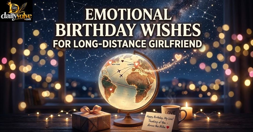 Emotional Birthday Wishes for Long-Distance Girlfriend