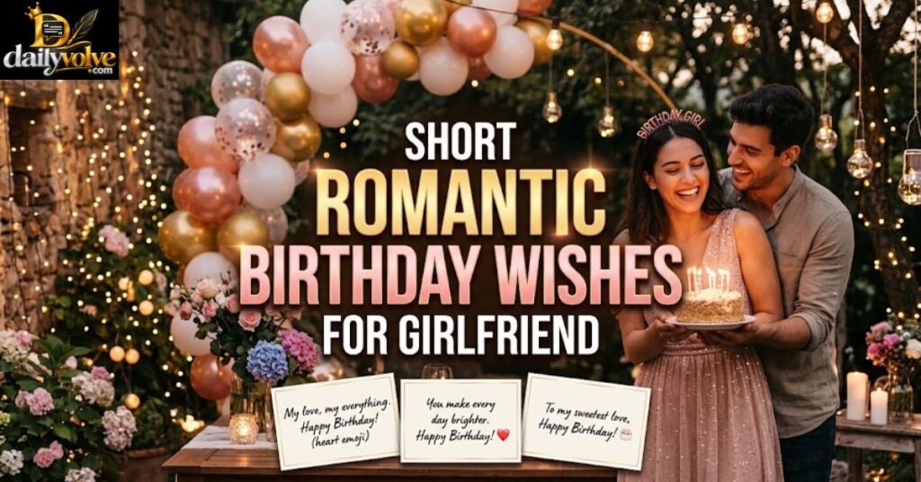 Short Romantic Birthday Wishes for Girlfriend